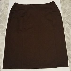 Coldwater Creek Brown Pencil Skirt Size 10